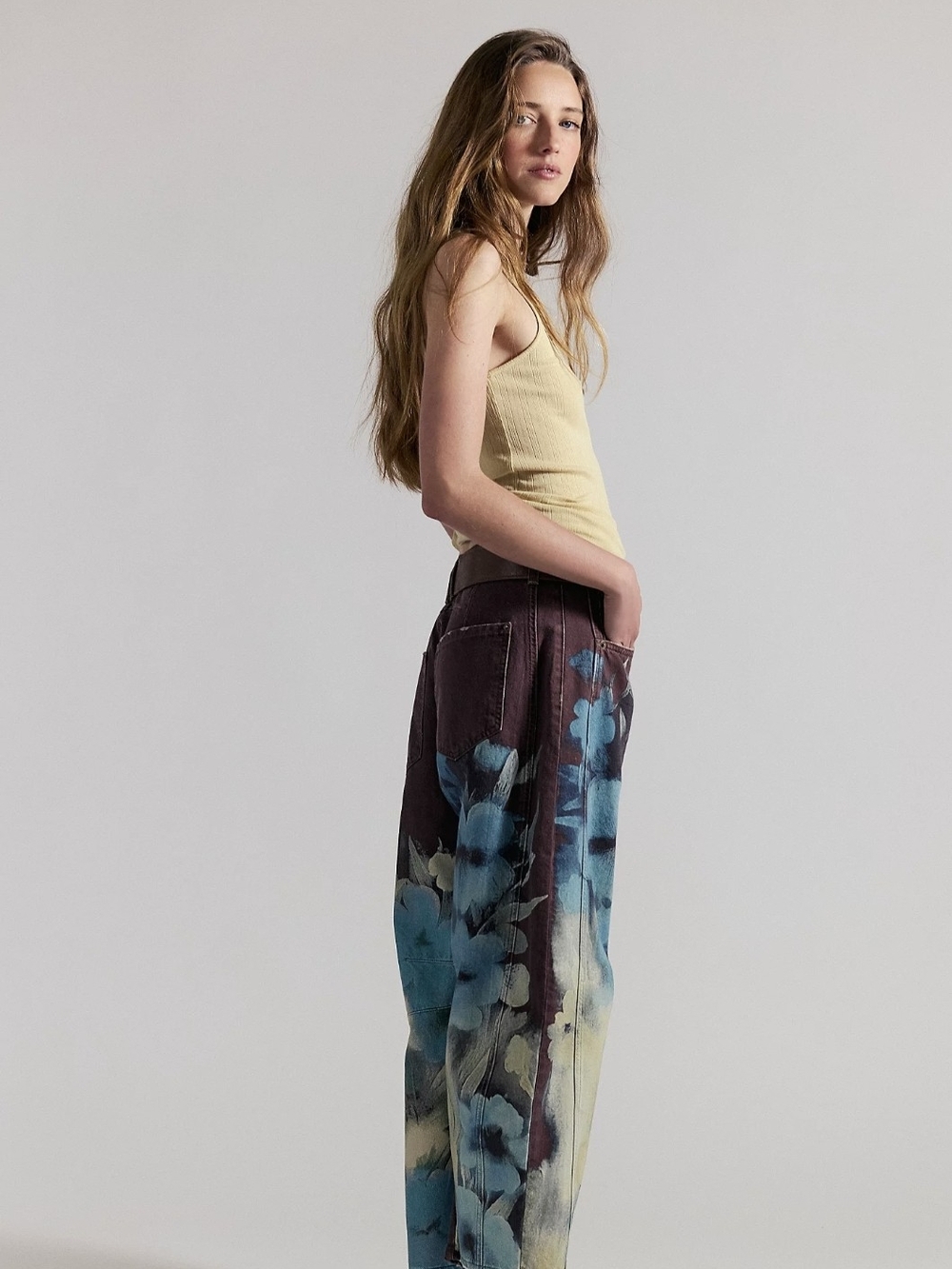 We The Free Good Luck Printed Barrel Jeans.  ***Price Is Firm*** - Picture 5 of 10